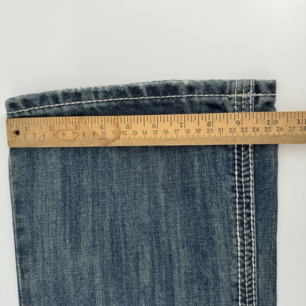 Rock & Roll Denim Jeans Mens 36x30 Blue Pistol Regular Fit Stackable Bootcut - Picture 14 of 16